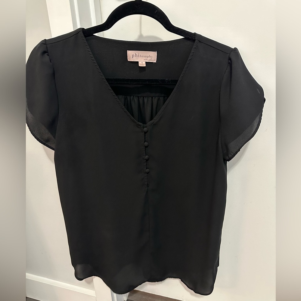 Philosophy Black Blouse